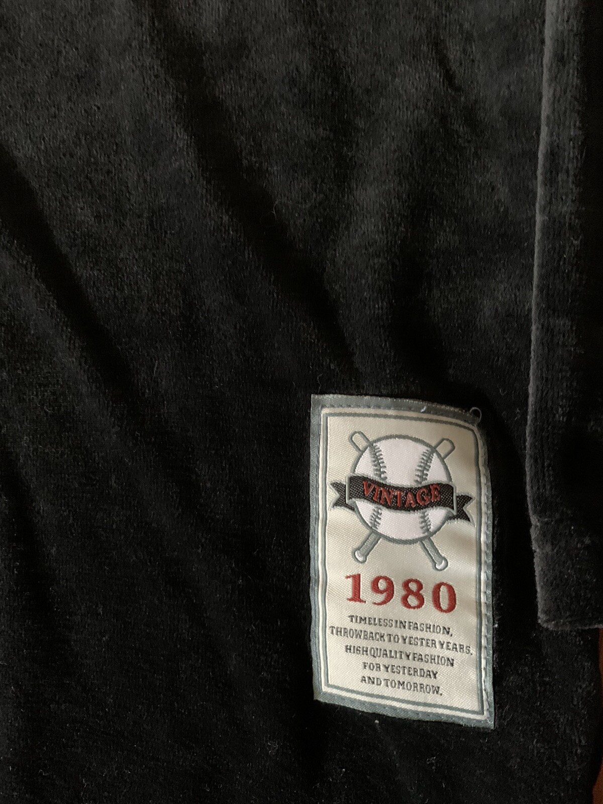 NYC 212 Team Sports Vintage 1980 #34 Black/ Grey Pullover Jersey XL NEW TAG gallery
