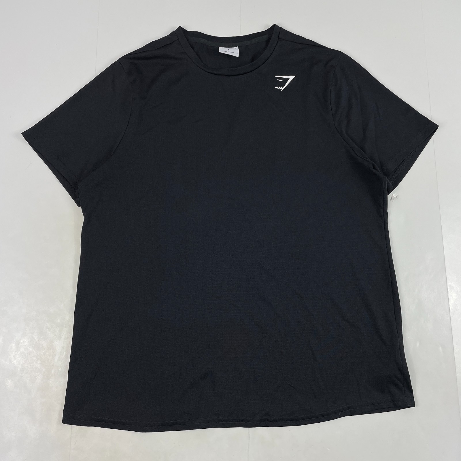 Gymshark Shirt Mens Large Black Short Sleeve Running Workout Gym Bodybuilding gallery