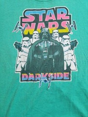 Star Wars M’s Sz XL Darkside VFifth Sun Green T-Shirt Darth Vader Storm Troopers