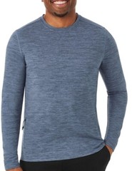 Member’s Mark Men’s Tech Fleece Pullover Crew Neck, Color: Washed Indigo: S-XXL