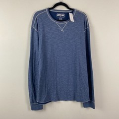 American Eagle Blue Crew Neck Heavyweight Shirt Mens XL Long Sleeve