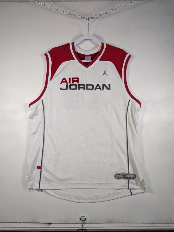 Air Jordan Jumpman #23 Basketball Jersey White Red Mens XL Vintage Y2K gallery