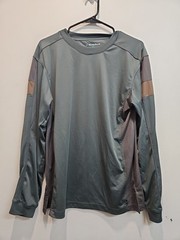 NordicTrack Mens Thermal Base Layer Long Sleeve Shirt Medium (38-40) Green/gray
