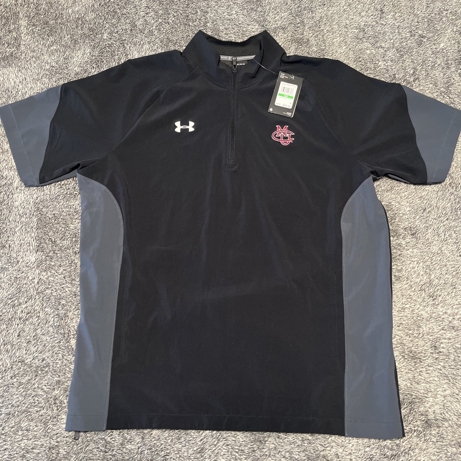Colorado Mesa University CMU Polo Shirt Men's Size L New Mavericks Golf Maroon gallery