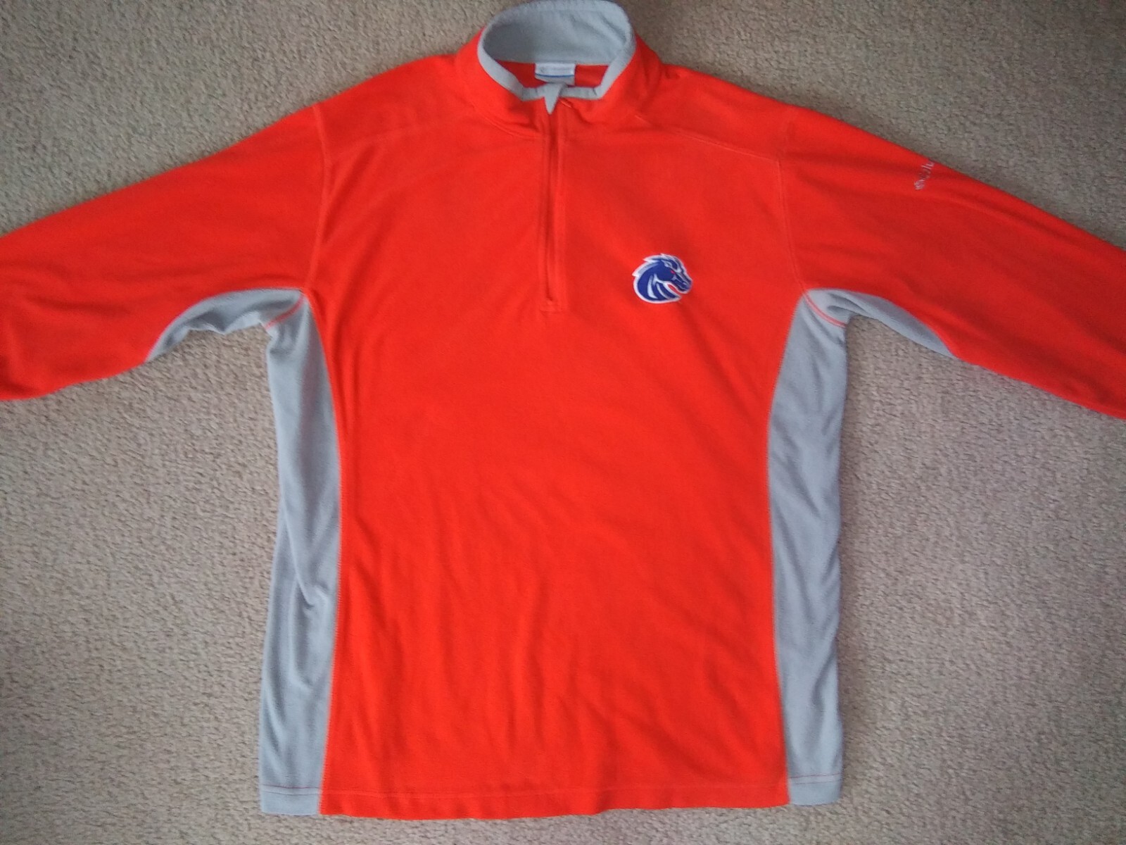 Boise State University Broncos Men's BSU Orange Columbia Jersey Hiking Fleece LG gallery