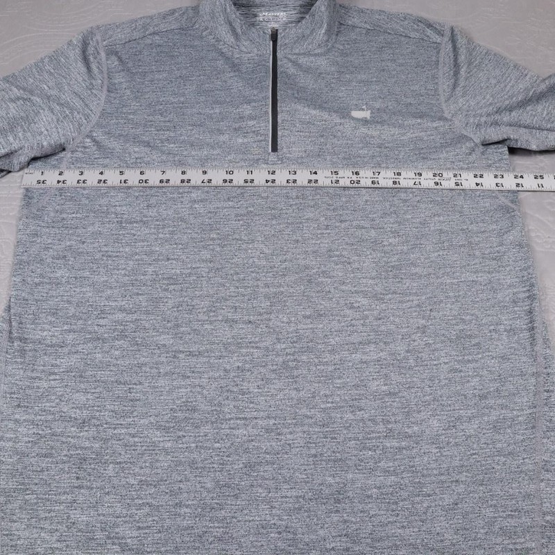Masters Tech Active 1/4 Zip Pullover Mens XL Gray Golf Lightweight Stretch Top gallery