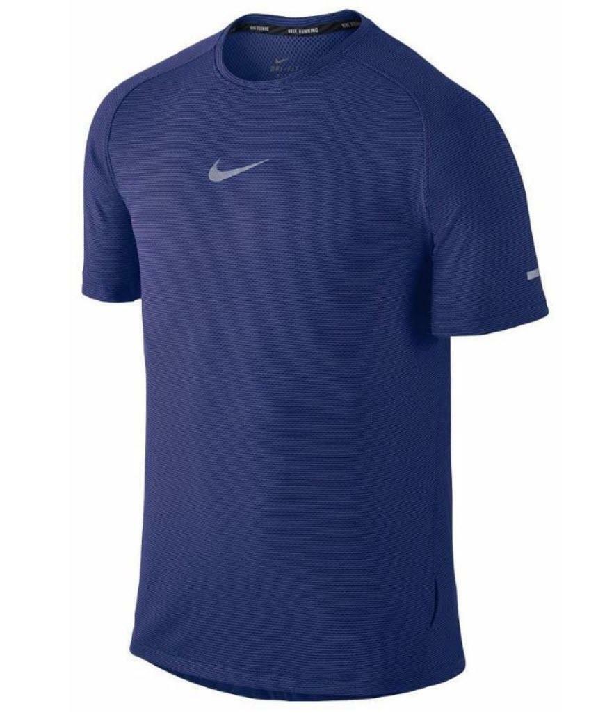 Nike Men's Aeroreact Short Sleeve Training Top Deep Royal Blue Large $105 Value gallery