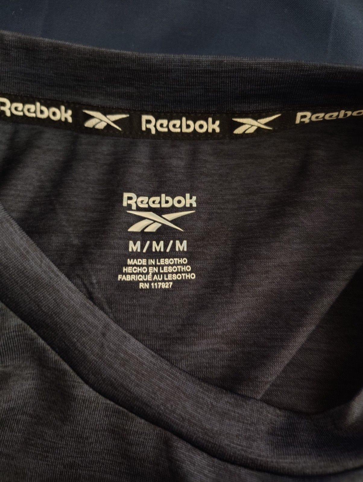 Reebok Men's Dark Blue Short Sleeve Activewear T-Shirt Size M 100% Polyester gallery
