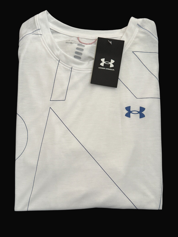 Under Armour Mens UA Breeze 2.0 Trail Running T-Shirt Sz M /L / XL White New $60 gallery