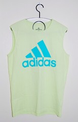 NWOT adidas Men’s Almost Lime Green Badge of Sport Tank Top sz M