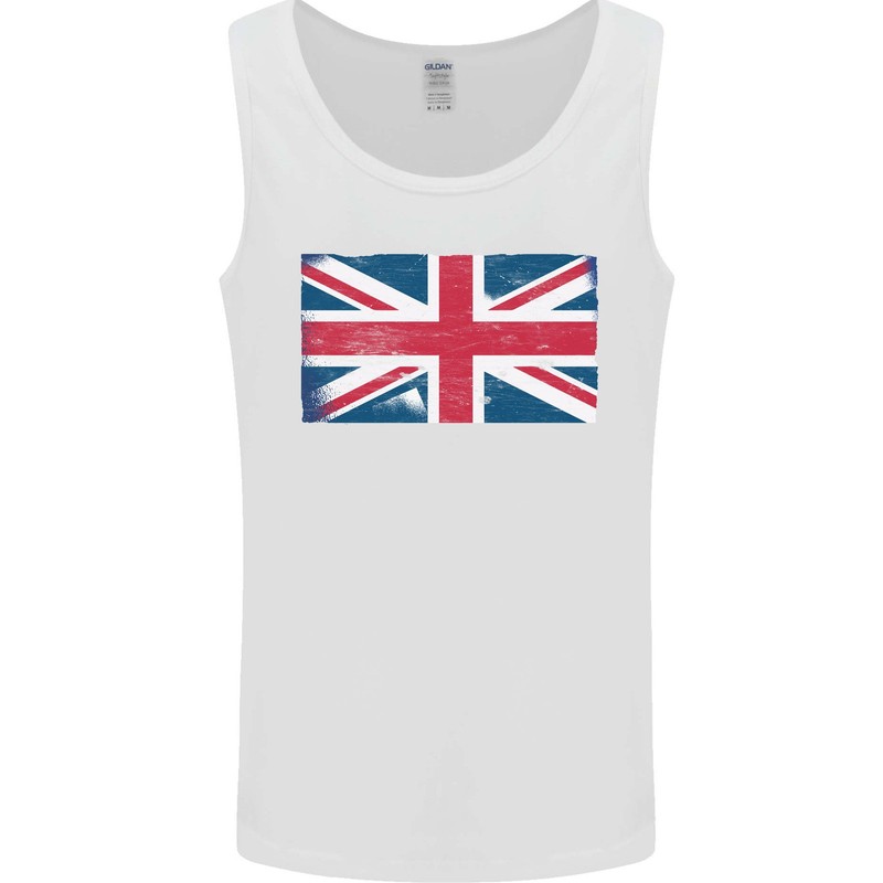 Distressed Union Jack Flag Great Britain Mens Vest Tank Top gallery