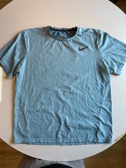 Nike Dry Fit Mens Short Sleeve Shirts Size Large and XL Blue Black