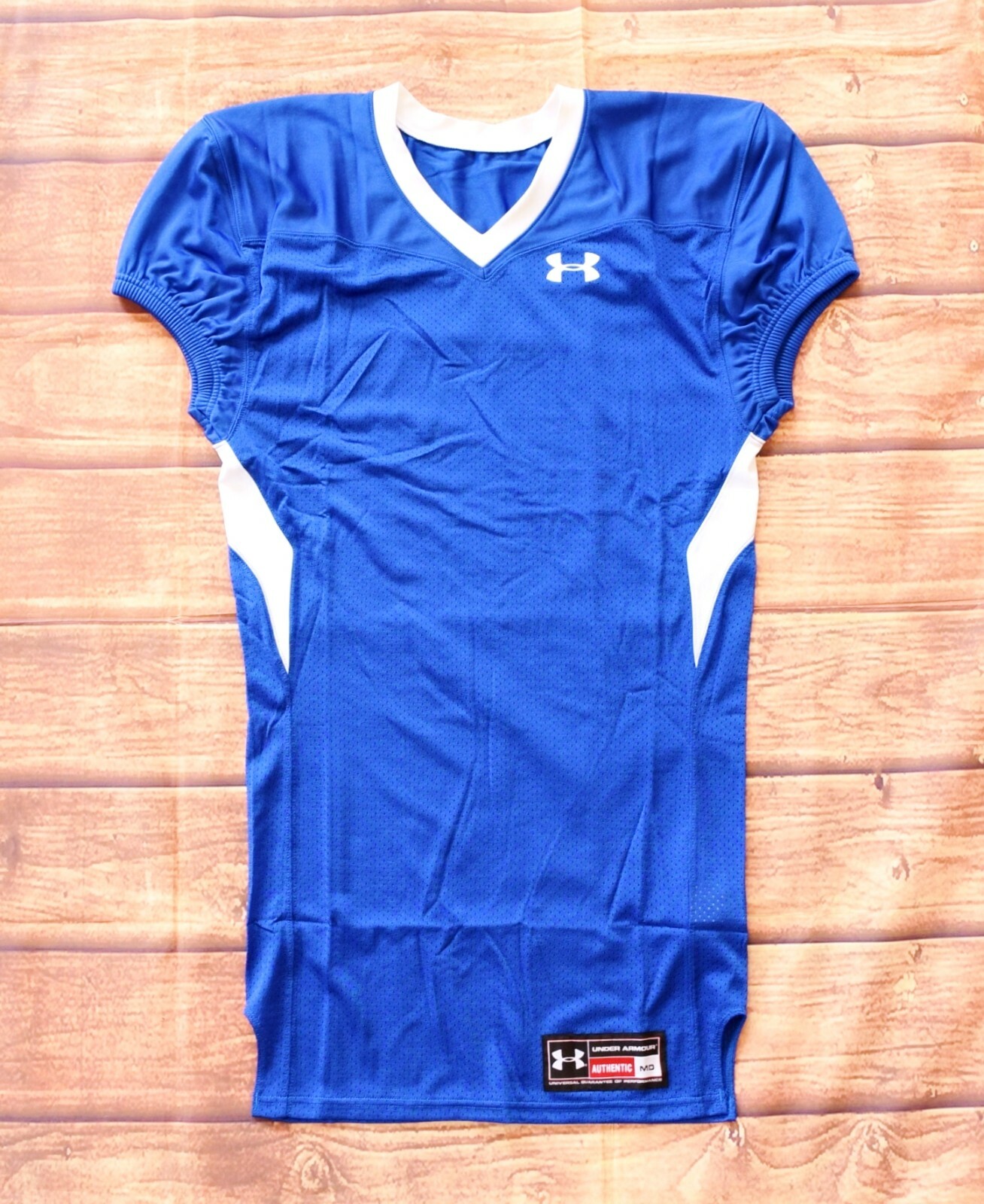 Under Armour Men’s Football Mesh Jersey – Royal Blue with White Insets / M gallery