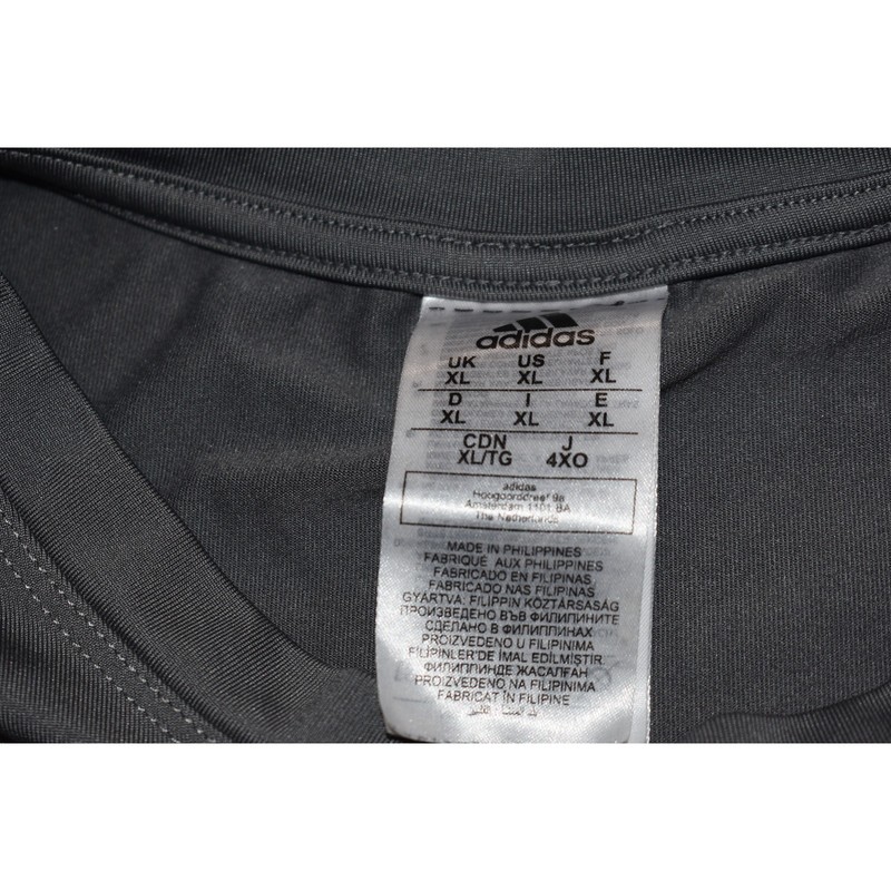 Adidas Gym Shirt Mens Size XL Stretch Polyester Blend Performance Workout Gray gallery