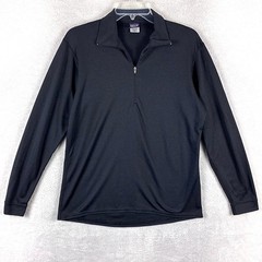 VTG Patagonia Capilene Shirt Mens S Black 1/4 Zip Baselayer Outdoors 90s USA