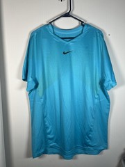 #D203 Nike DRI FIT Premier Rafa Nadal AeroReact Tennis Shirt (Sz XL) 551631-408