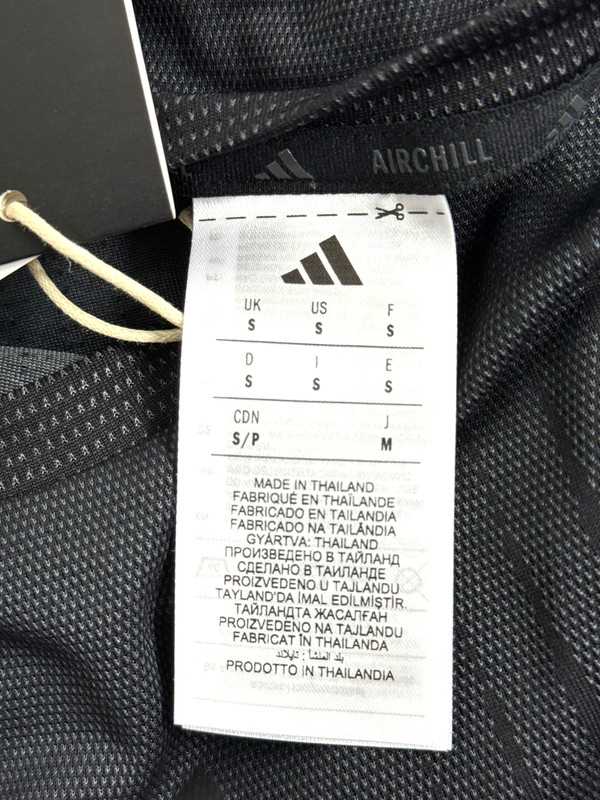 Adidas Airchill Training Tee Black Grey Six Men`s Size Small JI8196 gallery