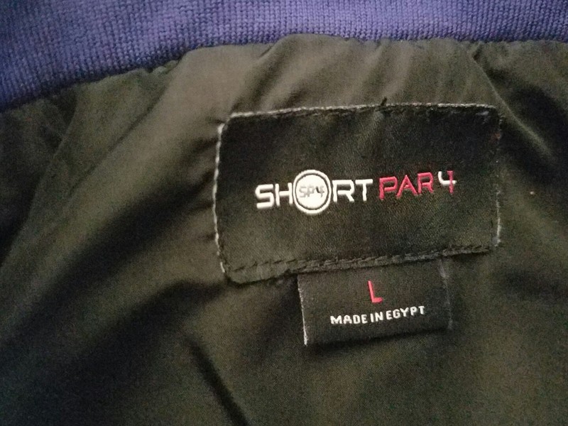 Men's Short Par 4 SP4 Golf Martin Pullover Size L Large Purple Black $98 gallery
