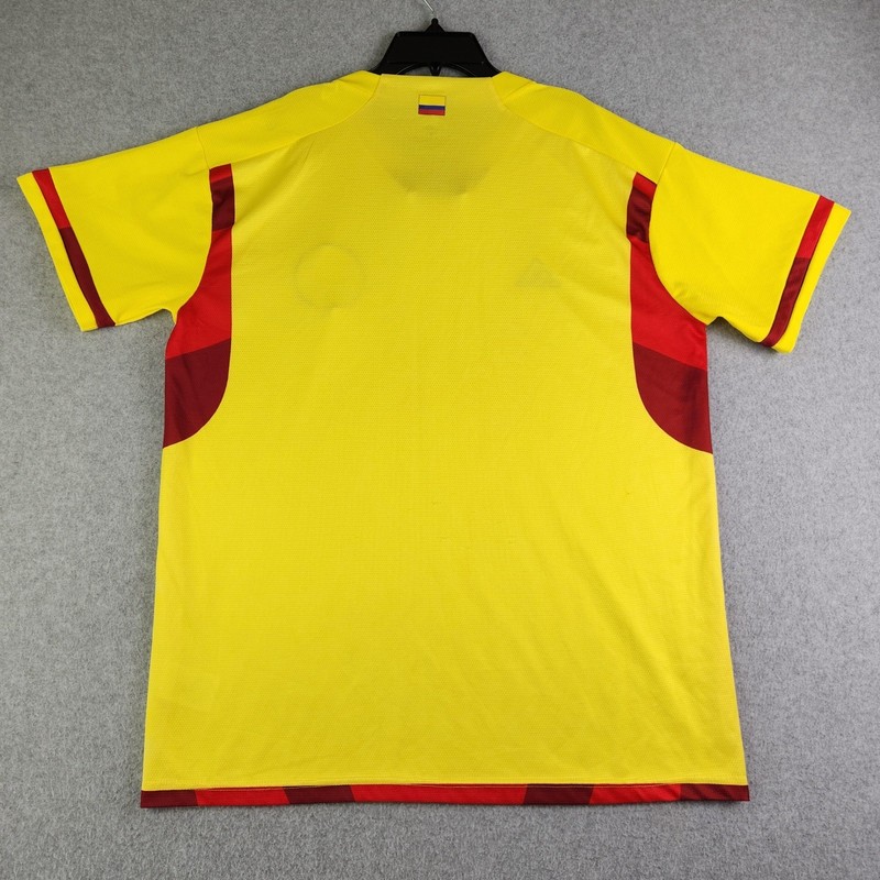 Adidas Soccer Jersey Men XL Yellow Colombia 2023 Home Authentic Aeroready V-Neck gallery