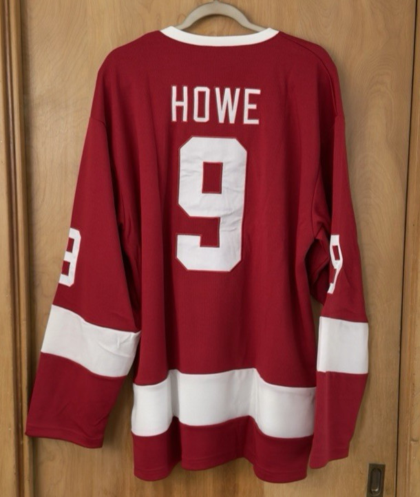 Gordie Howe Detroit Red Wings Replica Jersey Ferris Bueller Costumer Sz 2XL NEW gallery