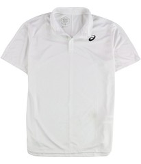 ASICS Mens Club Polo Shirt, white, 2XL