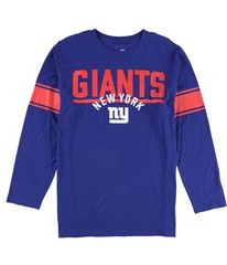 G-III Sports Mens New York Giants Graphic T-Shirt, Blue, Large