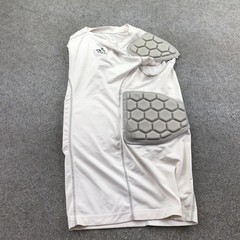Adidas Tank Top Mens Small White Padded Climacool Football Lacrosse Protective