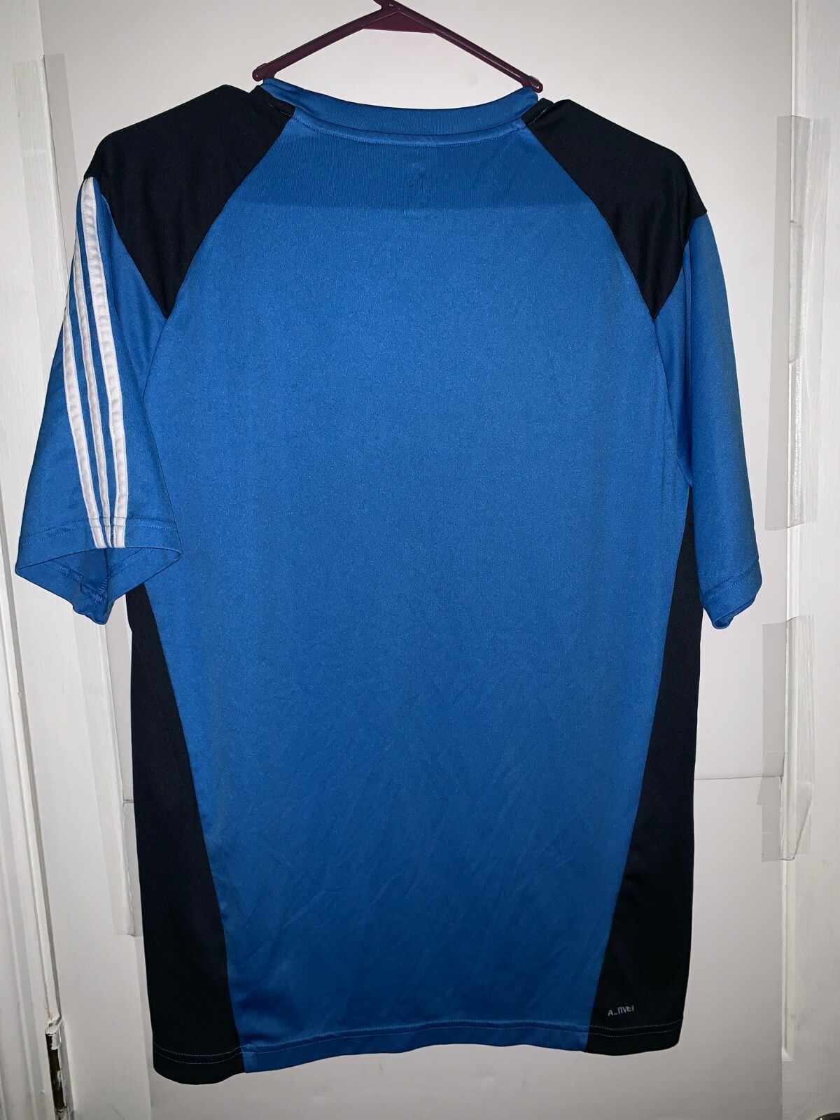 MEN'S ADIDAS 360 ACTIVE BLUE/BLACK ATHLETIC SHIRT SIZE L gallery