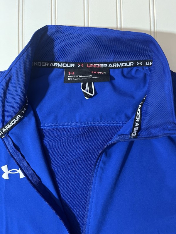 Under Armour Motivate 2.0 Pullover Men Small P/CH Short Sleeve Shirt 1/2 Zip gallery