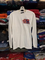 Vintage Saucony Shirt Mens Medium White Coolmax Long Sleeve Made USA 90s