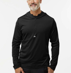1/4-Zip Hooded | Adidas – A596, L/weight Performance Quarter-Zip Hooded Pullover