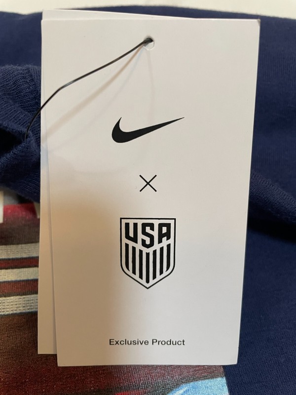 Nike USA T Shirt Mens 2XL USMNT Photo Graphic Tee United States of American Blue gallery