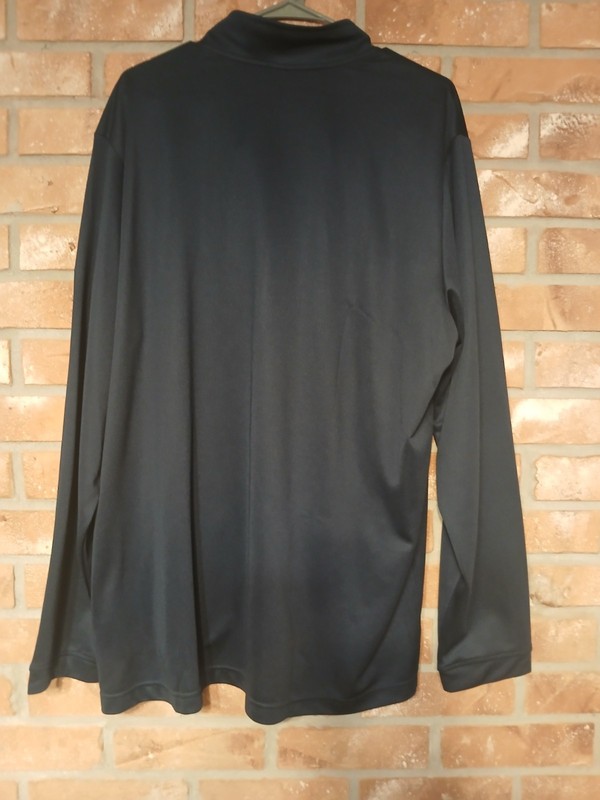 adidas Men's 2 XL Black 1/4 Zip Mock Neck Long Sleeve Polyester Gym Top gallery