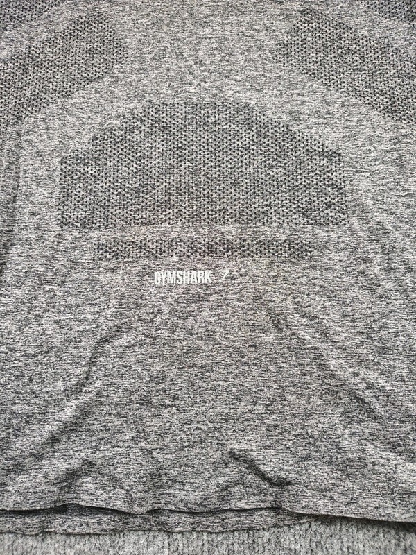 Gymshark Onyx Seamless Long Sleeve Shirt Men's Small Black Stretch Gym Lifting gallery