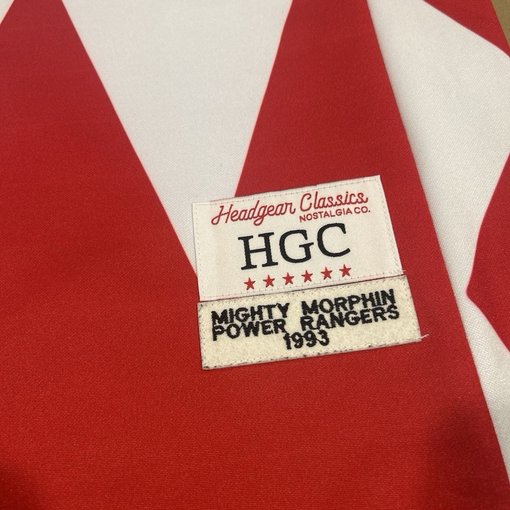 Headgear Classics Mighty Morphin Power Rangers Red/White V-Neck Jersey Tank 3XL gallery