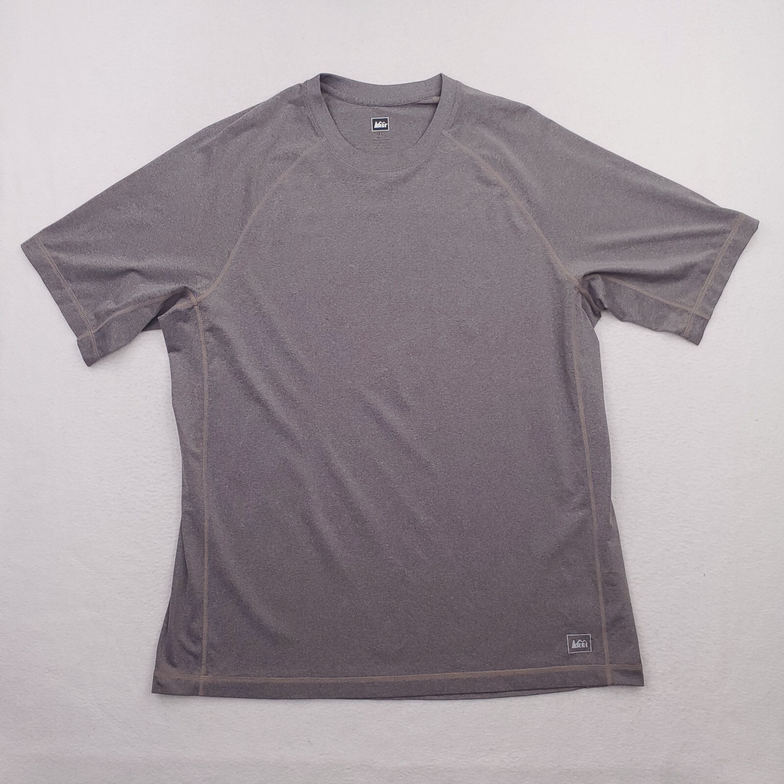 REI CoOp Shirt Mens Extra Large Gray Performance Tech Crew Hiking Outdoor Trail gallery