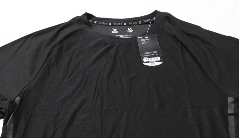 Xersion Men's Solid Short Sleeve Training Tee Shirt JL3 Black Medium NWT gallery