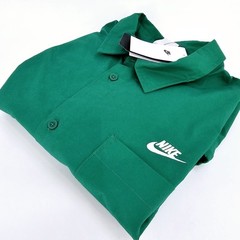 Nike Sportswear Oxford Button Up Shirt Skate Mens LARGE L Green NEW