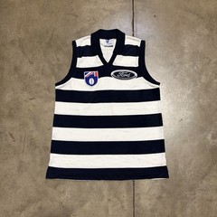 Vintage Geelong Cats Australian Football Jersey Large (110CM) Sekem Ford 90s AFL