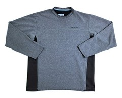 Columbia Omni Sheild Schuss Sweater Shirt Gray Men’s Medium to Large Long Sleeve