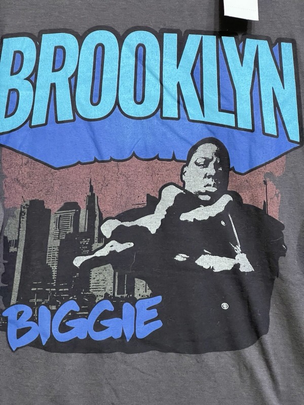 The Notorious B.I.G. BRIOOKLYN Longsleeve T-Shirt NEW W/TAGS Grey W/Grafic Front gallery