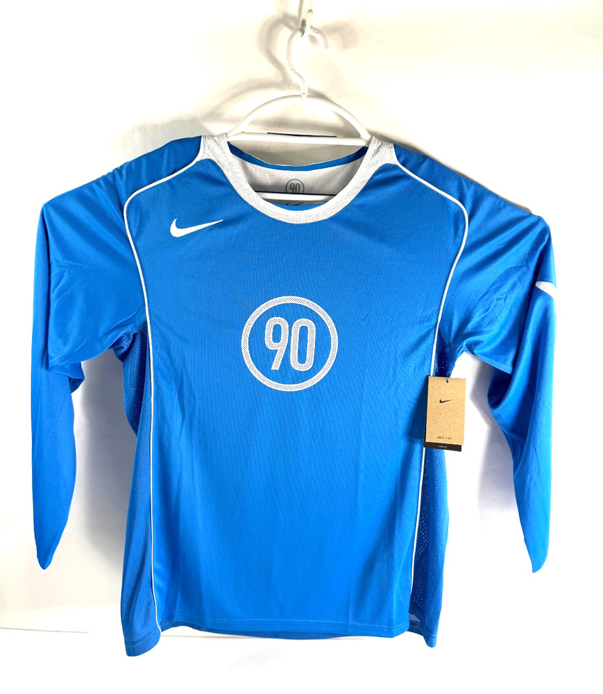 Nike Total 90 Dri-FIT Long-Sleeve Soccer Top Light Photo Blue Men XL IM6312-435
