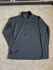 Patagonia Men’s Lightweight Black Drifit Long Sleeve 1/4 Zip Shirt Size 2XL