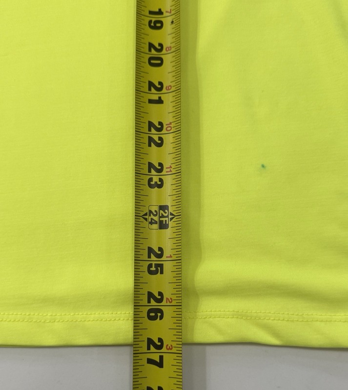 Neon Yellow Athletic Light-Weight Short Sleeve T-Shirt Mens Size Small gallery