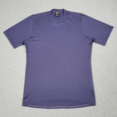 Vintage Patagonia Capilene Shirt Men Medium Blue 90s Made in USA Base Layer Gorp