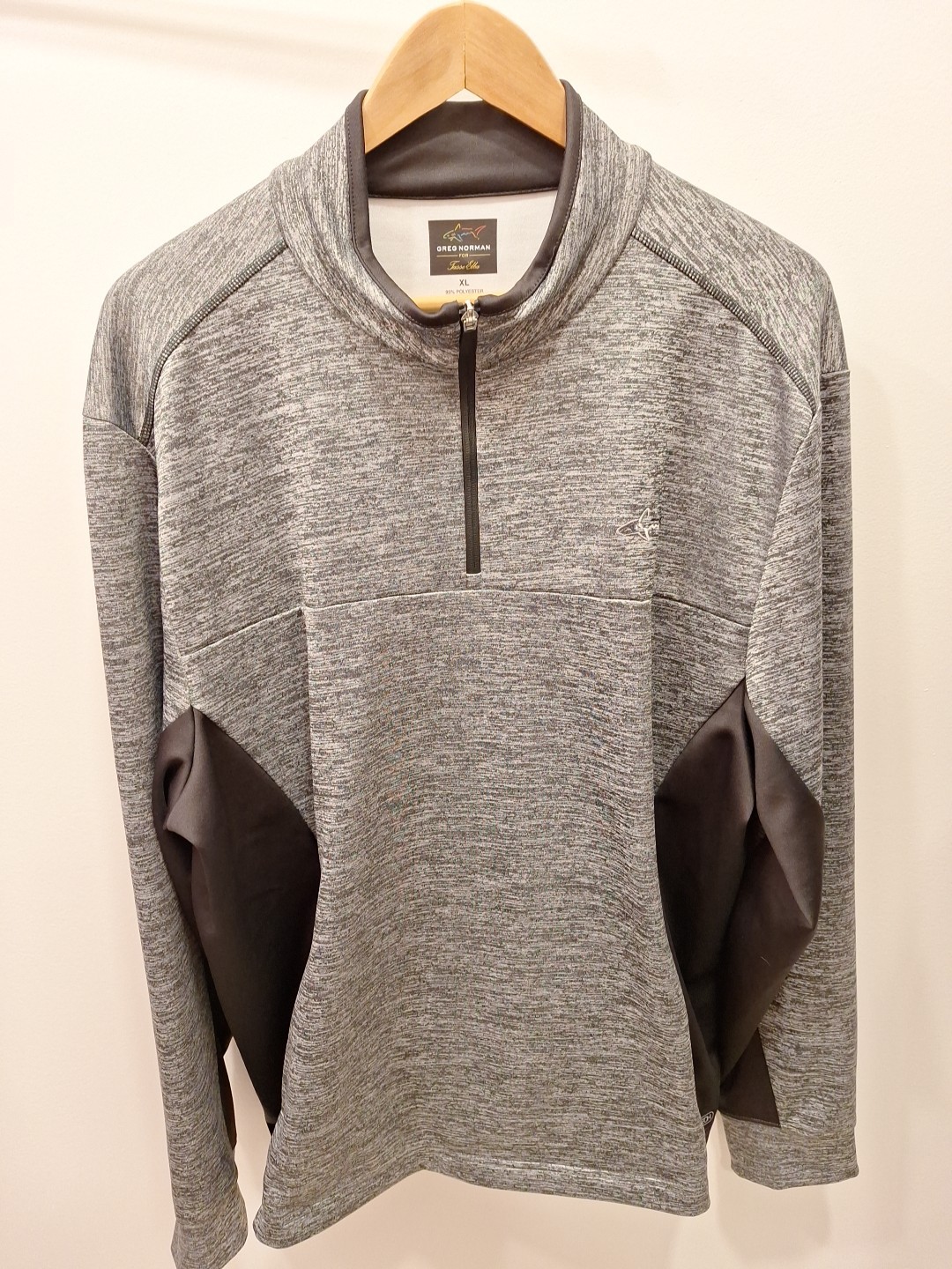 Greg Norman for Tasso Elba Men's XL Hydrotech 1/4 Zip Long Sleeve Shirt Pockets gallery
