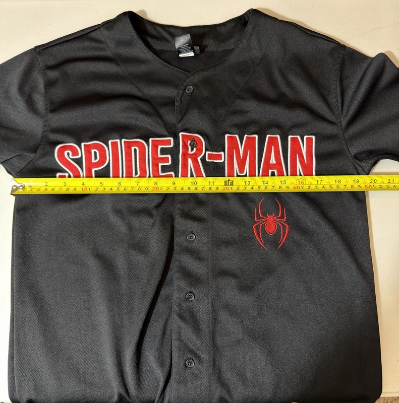 Marvel Spider-Man Jersey Mens XS Baseball Miles Morales BoxLunch Exclusive gallery