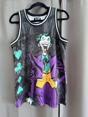 DC Batman Joker Black Jersey Size Medium