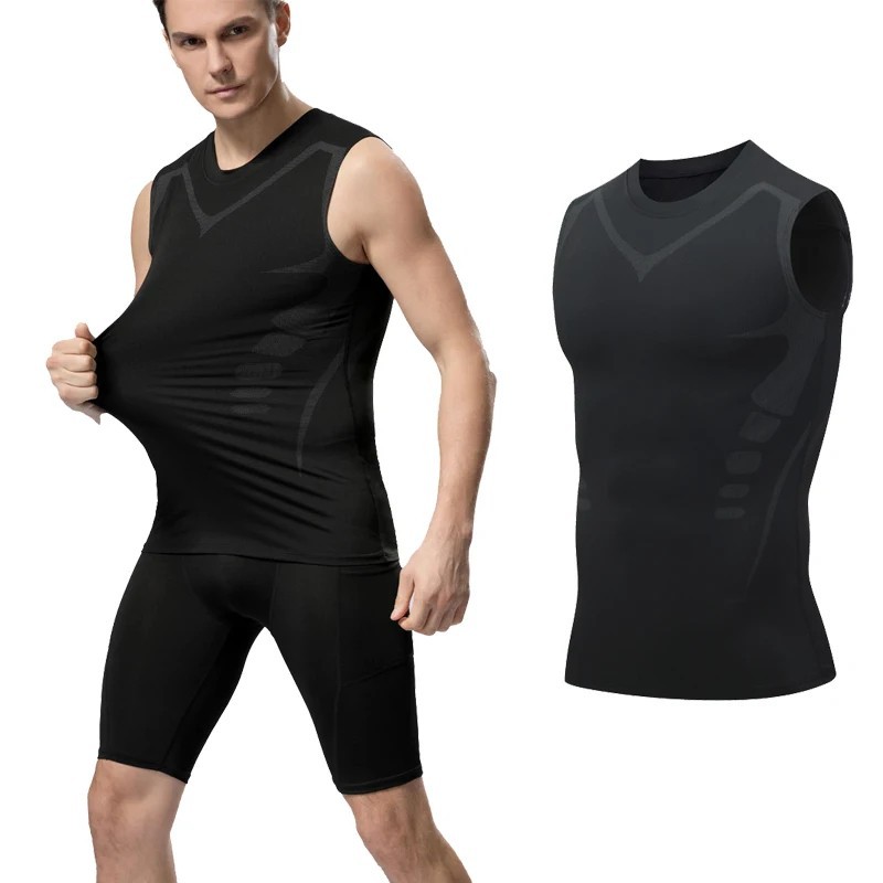 Shaperluv - Shaperluv Male Shaper Tank, Chest Gynecomastia Compression Tank Top gallery
