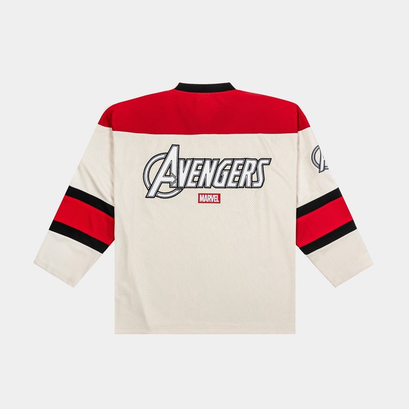 Marvel By Shoe Palace The Avengers Hockey Men’s Jersey (White/Red) Size Large gallery